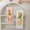 Túi giấy đựng quà mặt mika trong suốt - ,túi giấy đựng hoa mặt mica trong suốt    hàng đẹp 13*34cm*8.5cm