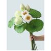 HOA SEN GIẢ , hoa giả , Hoa Sen Bách Diệp Quan Âm - Bông Sen Chất Liệu Lụa Đẹp Cao Cấp