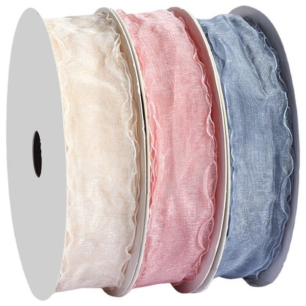 Ruy băng voan viền sóng loại đẹp khổ 2,8cm*25met