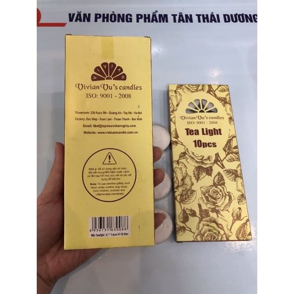 HỘP 10 NẾN SÁP THƠM, HÀNG NHẬP KHẨU CAO CẤP