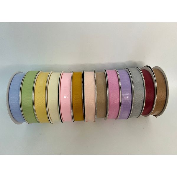 Ruy băng lụa gân màu pastel cực xinh - 2cm x 30m