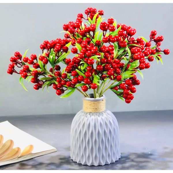 Cụm điểm - Cụm cherry 7 nhánh cao cấp - Decor Trang trí nhà cửa cực đẹp