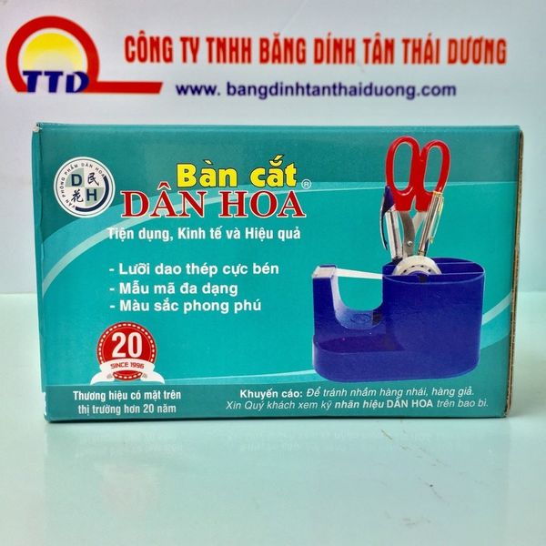 CẮT BĂNG DÍNH ĐỂ BÀN - DÂN HOA 400 - CẮT BĂNG KEO 2,4CM