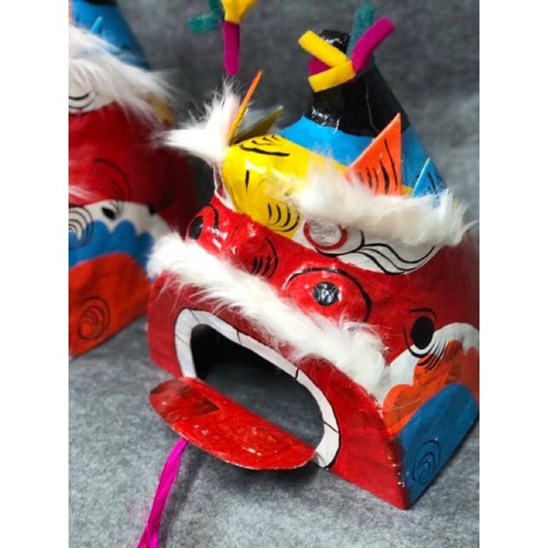 Đầu sư tử - Đầu Lân - Decor trang trí Trung Thu - Làm đồ chơi truyền thống