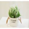 Chậu hoa - Chậu hoa oải hương có quai cao cấp - Chậu hoa giả để bàn, Decor trang trí cực đẹp