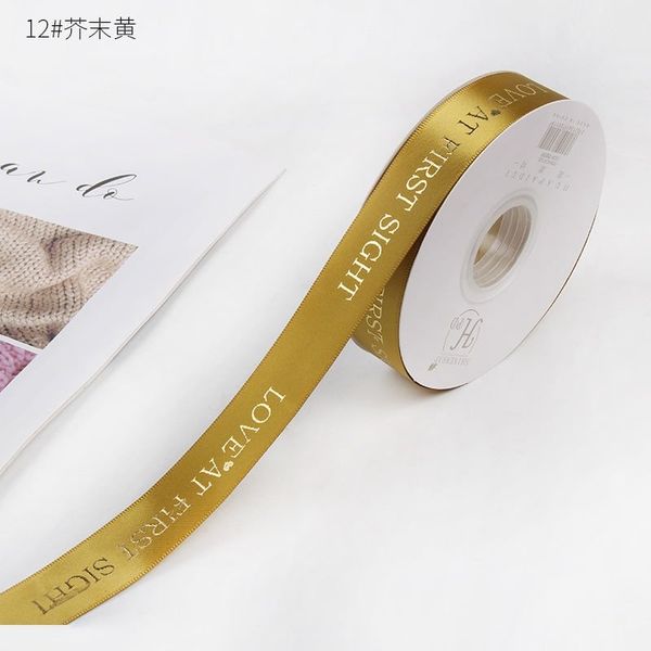 Ruy băng lụa -- Ruy Băng in chữ nổi --. khổ rộng 2,5CM loại đẹp.