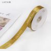 Ruy băng lụa -- Ruy Băng in chữ nổi --. khổ rộng 2,5CM loại đẹp.