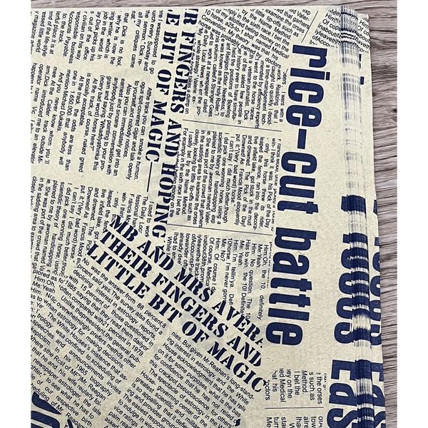 Giấy Gói Hoa - Gói Quà Cỡ Lớn-  Phong Cách Vintage - Họa Tiết Tờ Báo Cũ Cổ Điển.  50x70cm