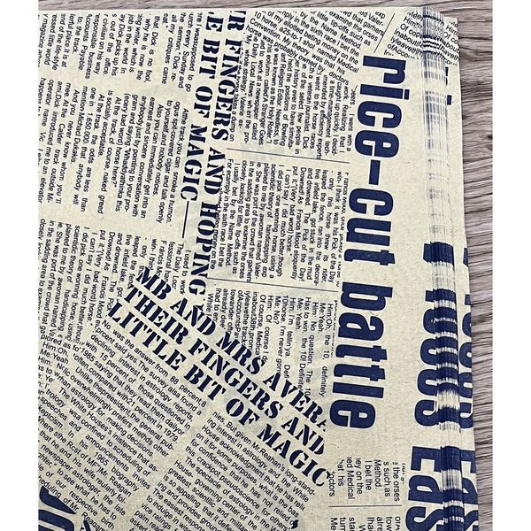 Giấy Gói Hoa -Giấy Gói Quà Vintage . SIZE LỚN.  Họa Tiết Tờ Báo Cũ Cổ Điển 50x70cm