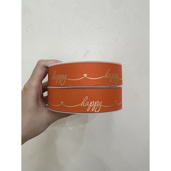 Ruy Băng Nhựa Thái In Chữ Bản 3cm Dài 45m