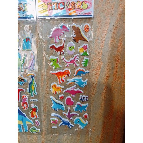 Tờ Dán Sticker Nổi 3D Thời Trang, Công Chúa Bản To Nhiều Chi Tiết Cho Bé