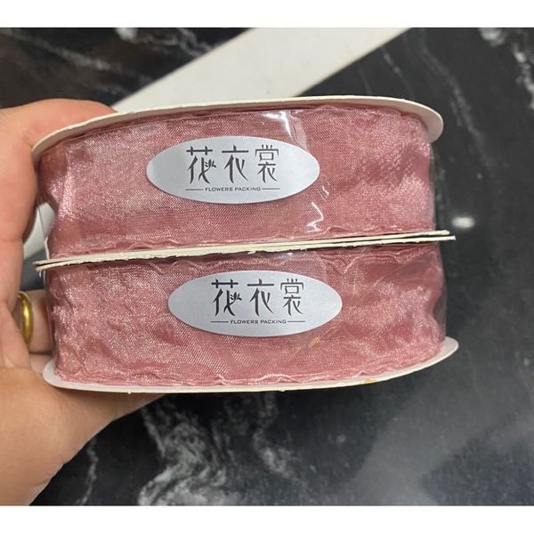 Ruy băng voan viền sóng loại đẹp khổ 2,8cm*25met