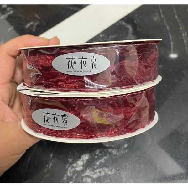 Ruy băng voan viền sóng loại đẹp khổ 2,8cm*25met