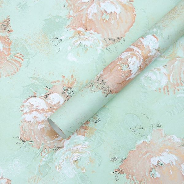 Giấy gói hoa - Tập 15 tờ giấy gói hoa họa tiết  Gấm Hoa cao cấp - Khổ 52x59cm