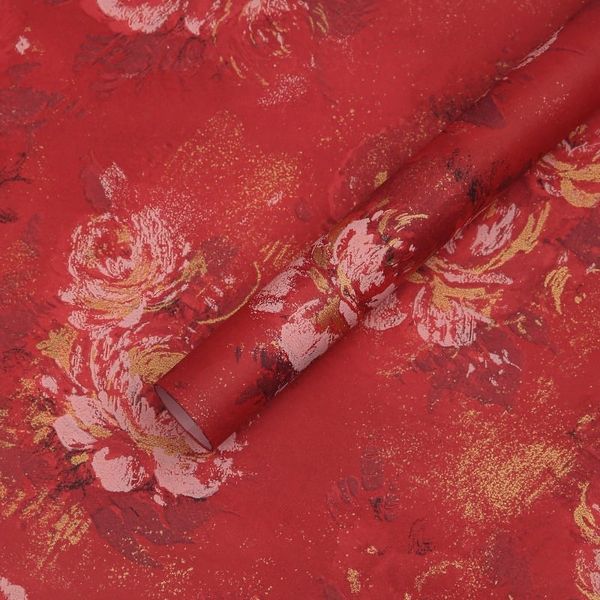 Giấy gói hoa - Tập 15 tờ giấy gói hoa họa tiết  Gấm Hoa cao cấp - Khổ 52x59cm