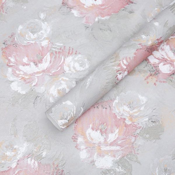 Giấy gói hoa - Tập 15 tờ giấy gói hoa họa tiết  Gấm Hoa cao cấp - Khổ 52x59cm