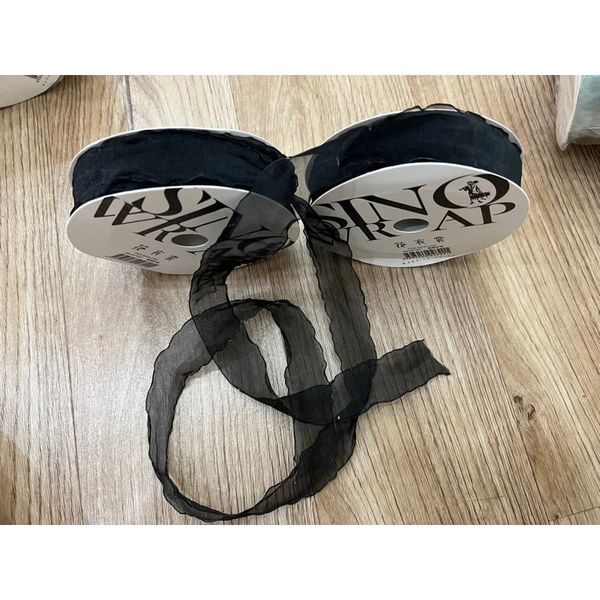 Ruy băng voan viền sóng loại đẹp khổ 2,8cm*25met