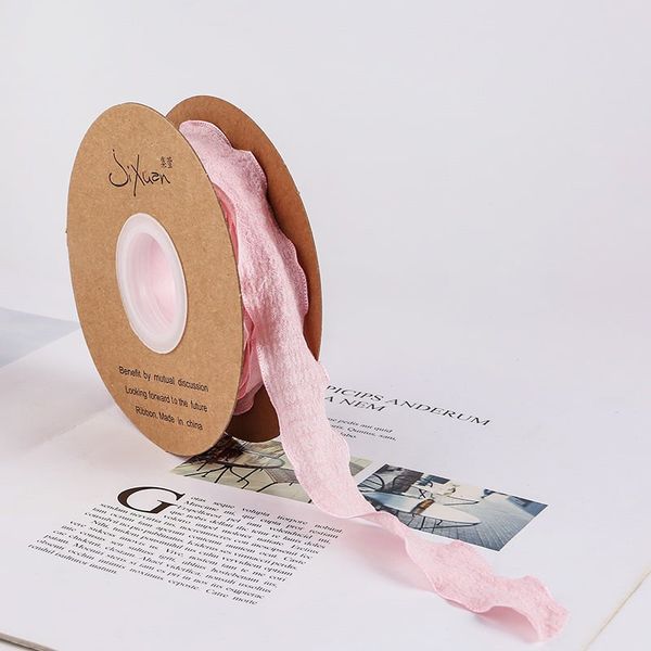 Ruy băng vải xốp - viền sóng - bản 2,5cm và 4cm. Làm nơ cực xinh
