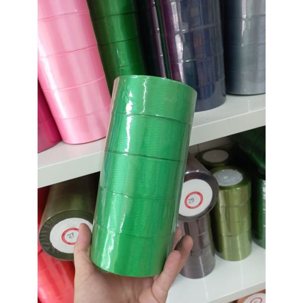 Cuộn 22met - Ruy băng lụa bản 4cm nhiều màu