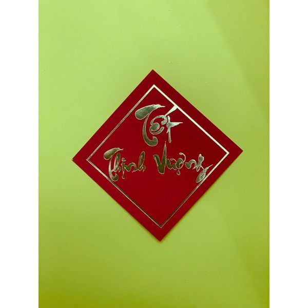 Thẻ In Chữ Thư Pháp Trang Trí Giỏ Quà Tết,Làm Đồ Handmade