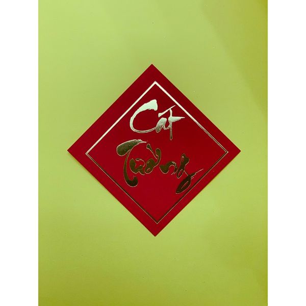 Thẻ In Chữ Thư Pháp Trang Trí Giỏ Quà Tết,Làm Đồ Handmade
