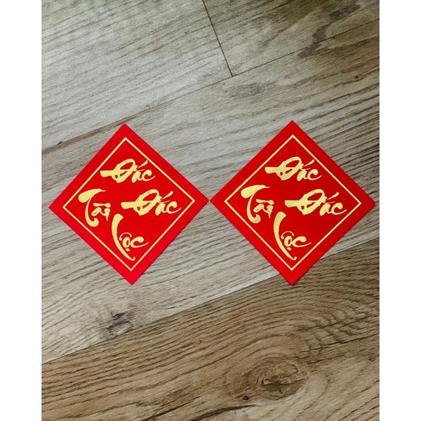 Thẻ In Chữ Thư Pháp Trang Trí Giỏ Quà Tết,Làm Đồ Handmade