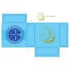 Hộp đựng bánh cốm, Vỏ Hộp bánh phu thê - in chữ Wedding - Mặt trước in nhũ cực đẹp