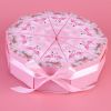 Vỏ hộp tam giác xếp tròn - Vỏ hộp bánh cưới sang trọng