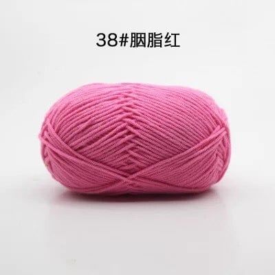 Len milk cotton 50g - len đan móc khăn,túi, len sợi cotton nhiều màu sắc a08