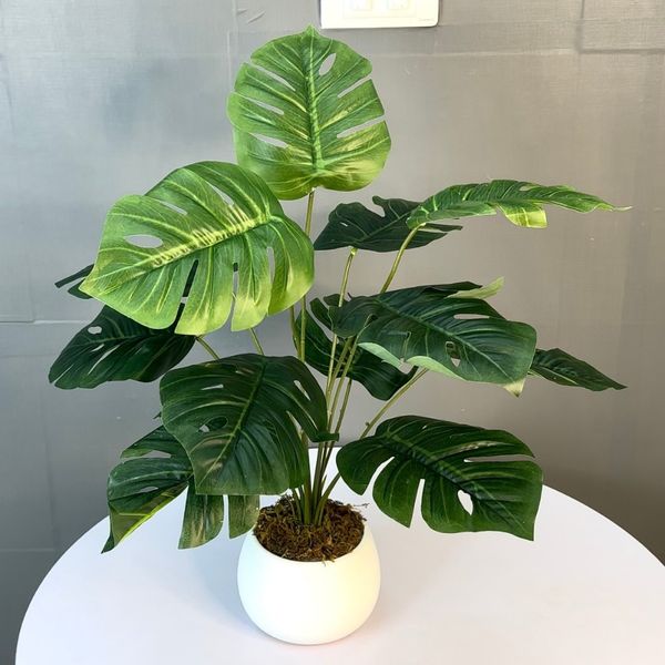 Cây giả - Cây trầu bà cao cấp 12 lá - Decor, Trang trí nhà cửa