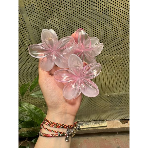 Cặp tóc hoa sứ ,kẹp tóc hoa mai nhiều màu sắc ,kẹp tóc đi biển siêu xinh