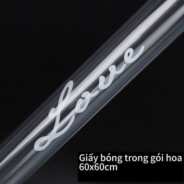 Giấy Gói Hoa - Giấy Bóng Kính In Chữ Gói Hoa Cực Đẹp