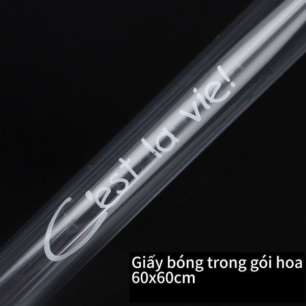 Giấy Gói Hoa - Giấy Bóng Kính In Chữ Gói Hoa Cực Đẹp