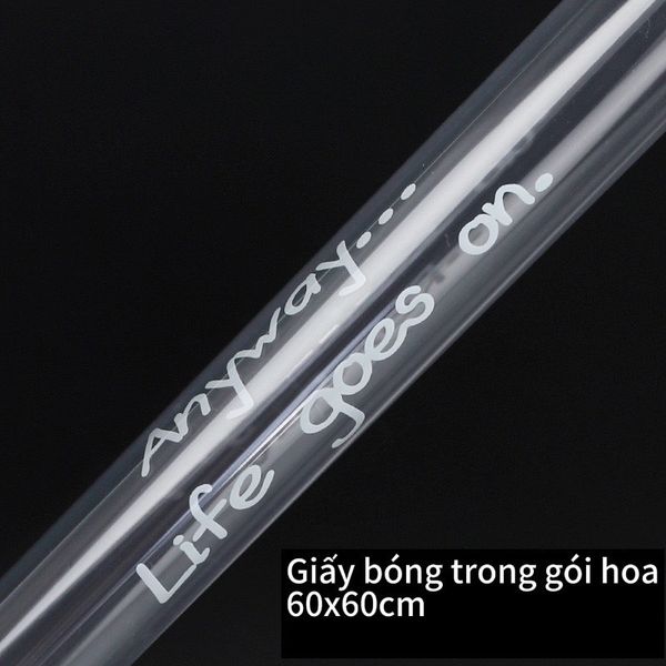 Giấy Gói Hoa - Giấy Bóng Kính In Chữ Gói Hoa Cực Đẹp