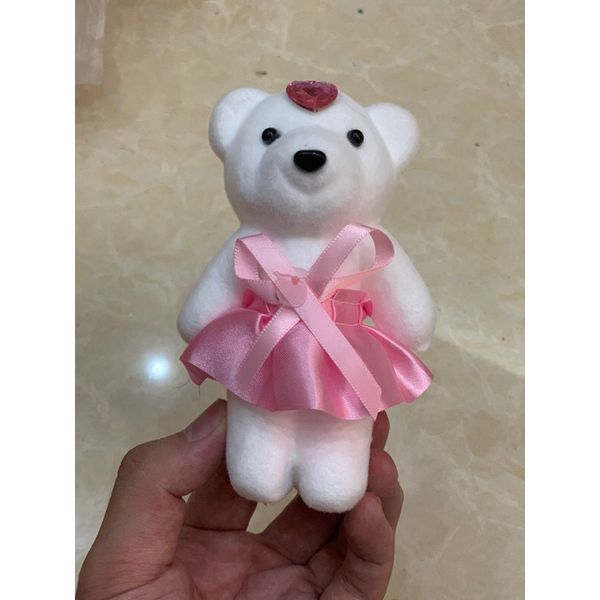 Gấu xốp mini dễ thương - Decor trang trí bó hoa, hộp quà cực đẹp