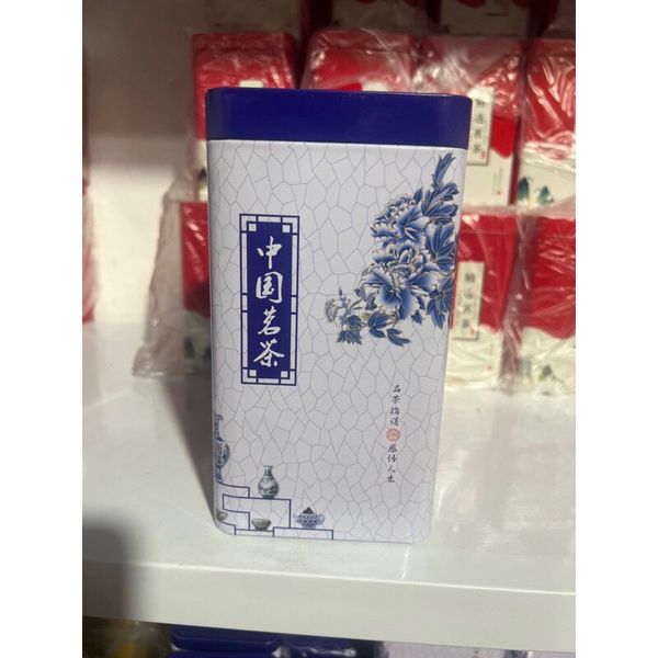 Hộp đựng trà bằng thiếc - Đựng 100g Chè - Loại đẹp
