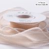 Ruy băng Voan Sóng Viền Ngọc Hàn Quốc Loại Đẹp bản 4Cm