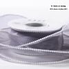 Ruy băng Voan Sóng Viền Ngọc Hàn Quốc Loại Đẹp bản 4Cm