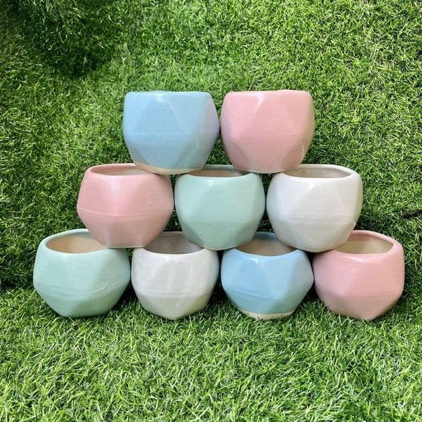 Chậu gốm, sứ cỡ nhỏ - Chậu gốm sứ mini - Chậu trồng cây để bàn, trồng sen đá - Trang trí nhà cửa