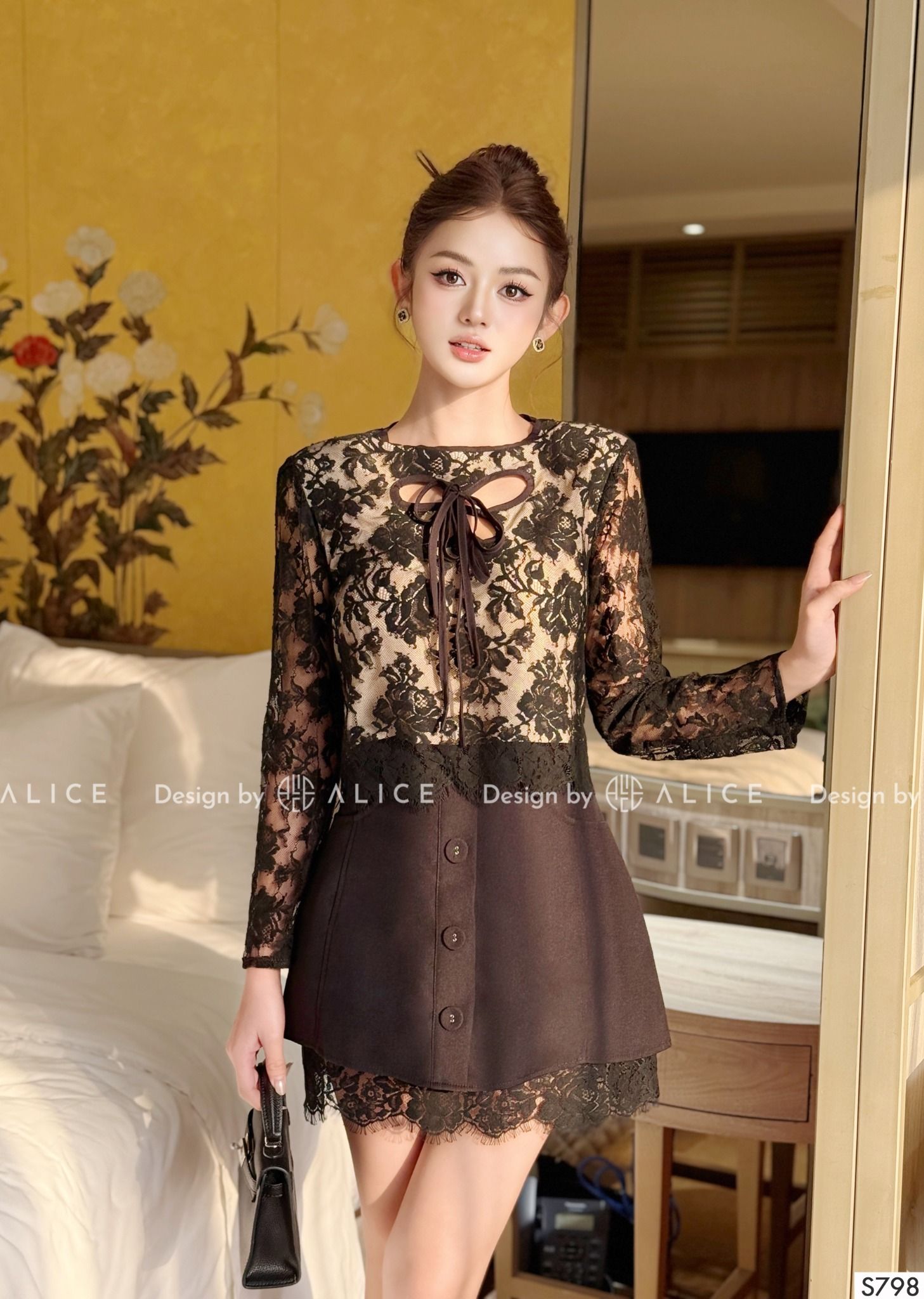  Set Váy Nữ Chất Ren Cao Cấp S798 
