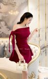  Váy Chất Chéo Rubi Lót Lụa V1270 