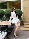  Set Váy Áo Ren Tay Phối Lông Vũ S720 