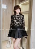  Set Váy Áo Ren Tay Phối Lông Vũ S720 