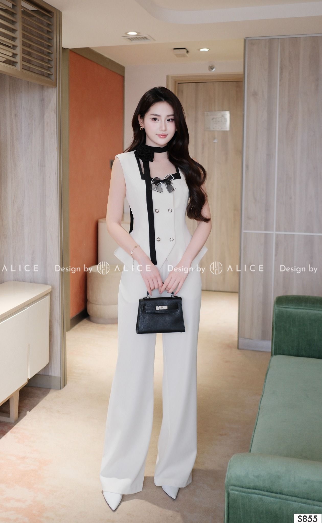  Set Quần Áo Chất Chéo Hàn S855 
