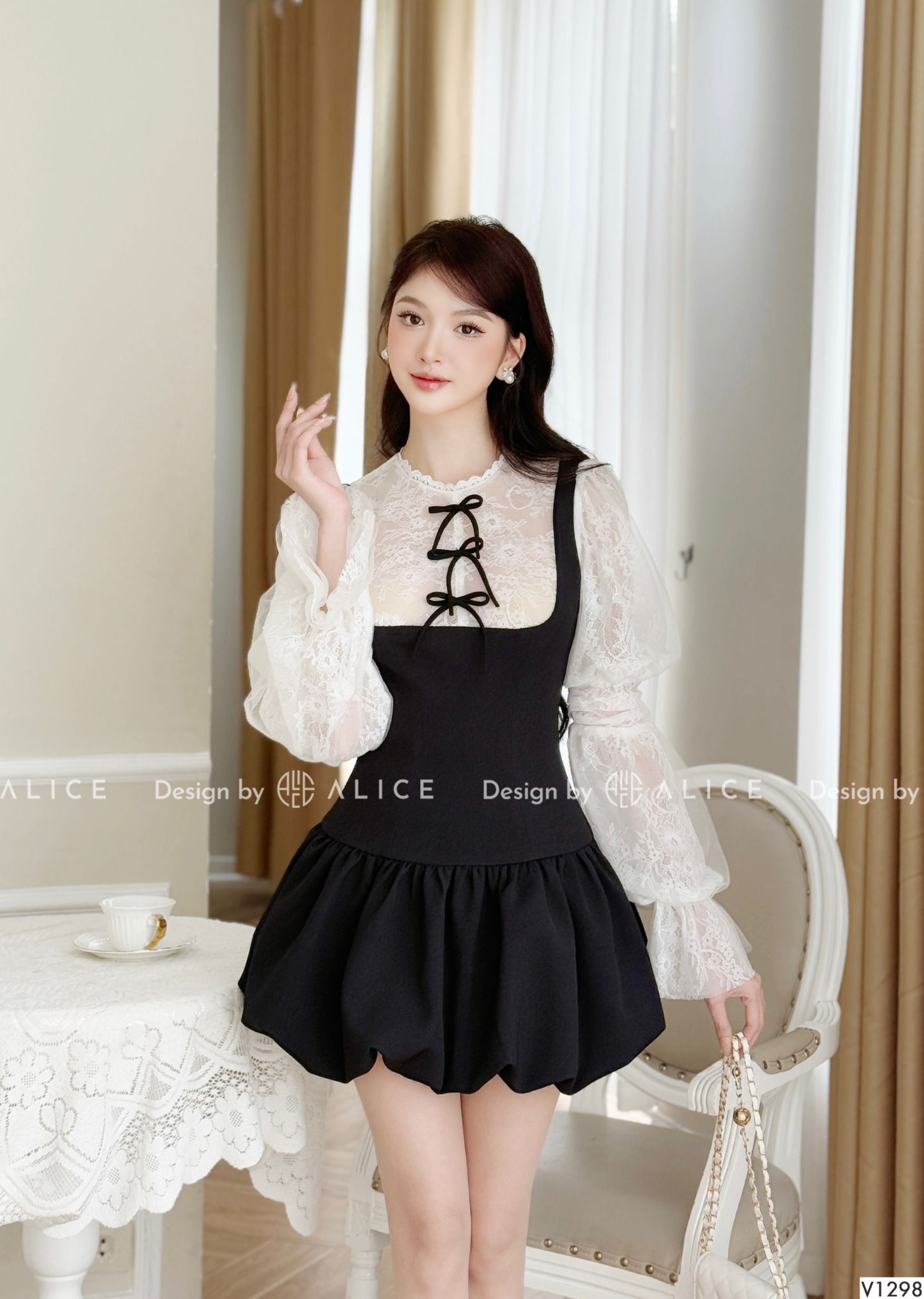  Váy Dáng Bí Chất Chéo Rubi V1298 