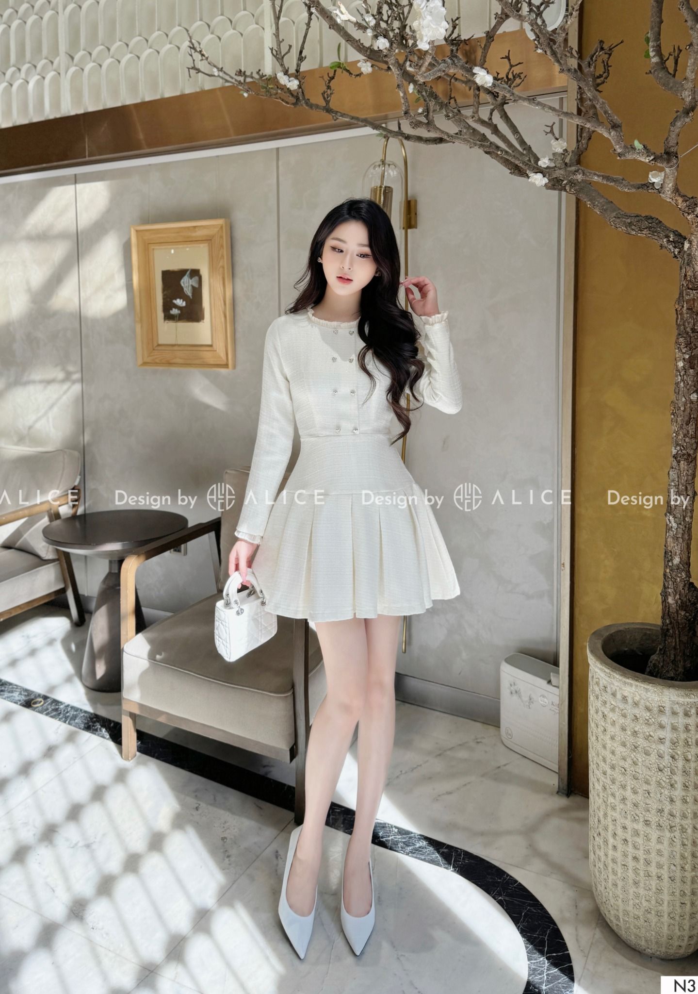  Váy Đầm Dạ Tweet Cao Cấp N3 