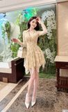  Váy Ren Xếp Ly Sang Chảnh V1326 