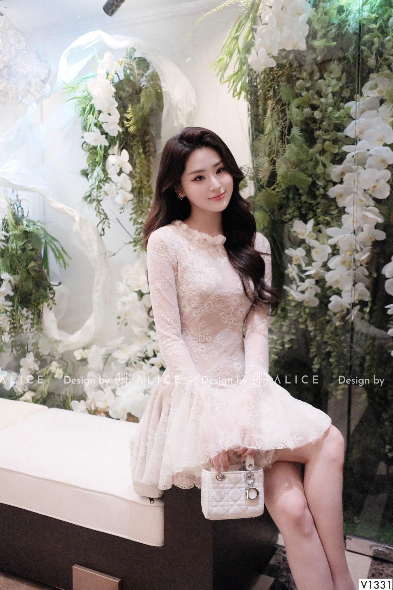  Váy Ren 3 Lớp Cao Cấp Alice V1331 