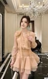  Váy Chất Tơ Xốp Lót Lụa V1353 