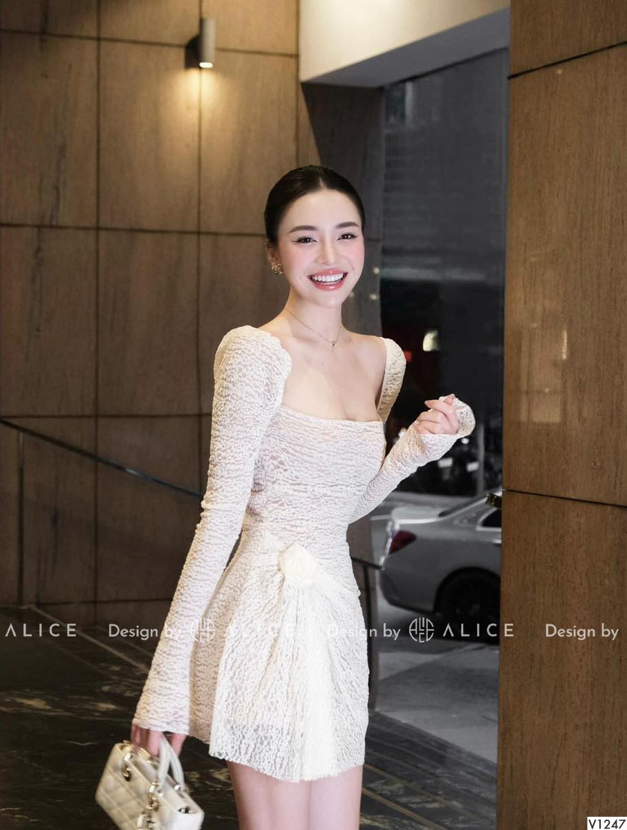  Váy Ren Cotton Co Giãn Nhẹ V1247 